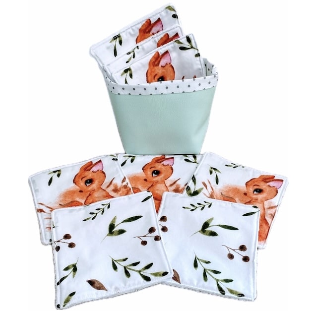 Lot de 8 lingettes et bac de rangement Ref: 120724