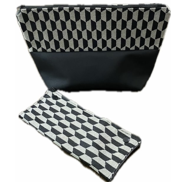 Trousse de toilette homme et pochette pour brosse à dents et dentifrice assortie Ref: 40824