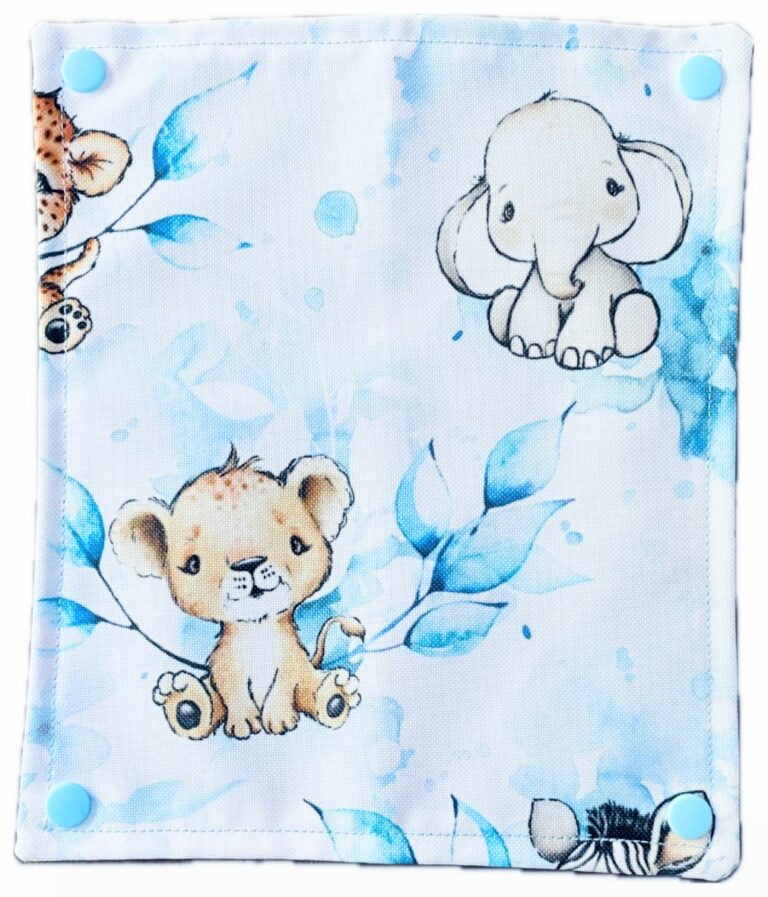 Pochette animaux de la jungle, pour brosse à dents et dentifrice en tissu imperméable Réf: 20525